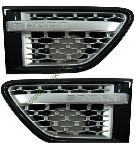 Black silver side vents - side,
