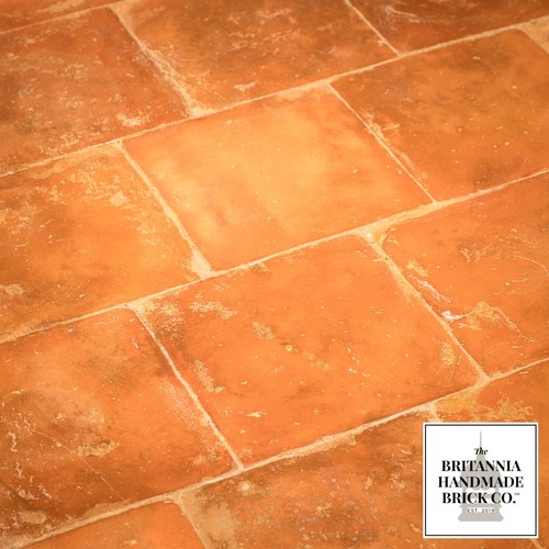 Red floor tile 9 - 9", 9"