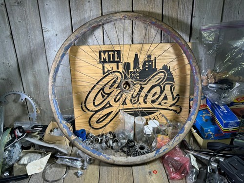 Antique wood wheel sulky - wheel,
