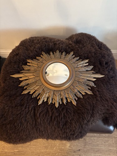 Vintage convex sunburst - convex, mirror