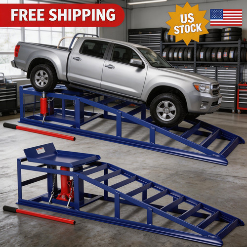Hydraulic car ramps - hydraulic, low