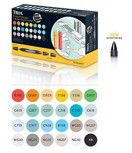 Letraset tria marker - letraset, 24
