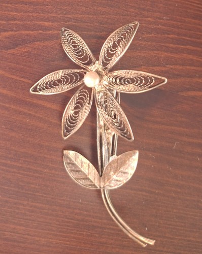 Vintage filigree single stemed - filigree,
