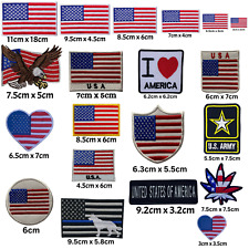 USA American Flag Iron On