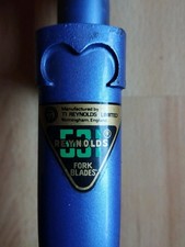 VINTAGE REYNOLDS 531 STEEL 1" THREADED STEERER 27/700 RETRO ROAD BIKE FORK