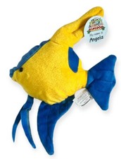 DeAgostini Angel Fish Soft Toy Plush Angela Tropical 10" Yellow Blue 
