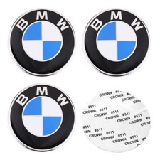 4 pieces BMW 70mm emblem sticker car hub caps rims hubcaps sticker
