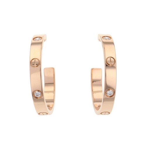 Cartier love hoop earrings - cartier,