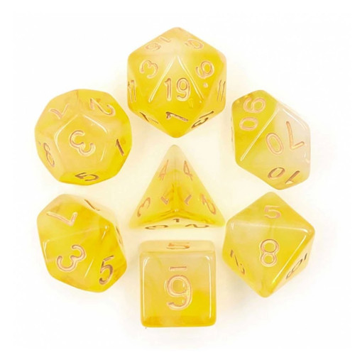Soapstone dice set d20 - soapstone, poly