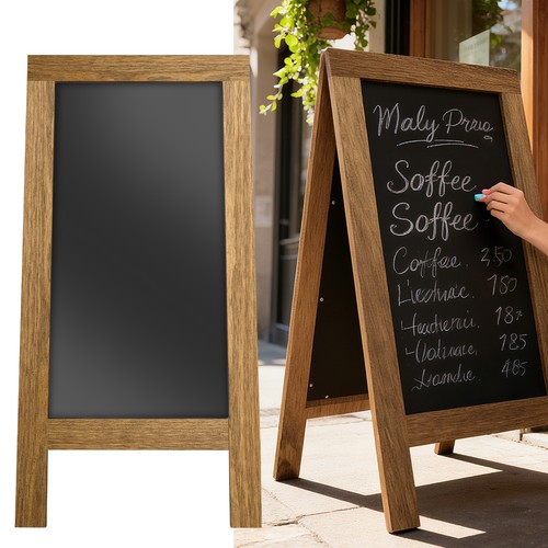 Double sided wooden frame - wooden, a-frame
