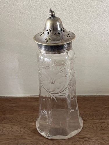 Vintage decorative glass sugar - vintage,