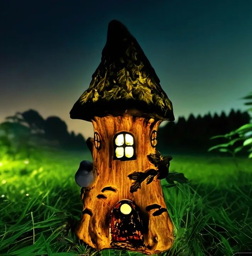 Solar tree house miniature - tree,