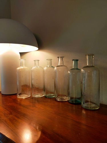 Large set antique chemist - set,