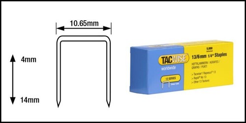 Series staples 4mm 10mm - 13,
