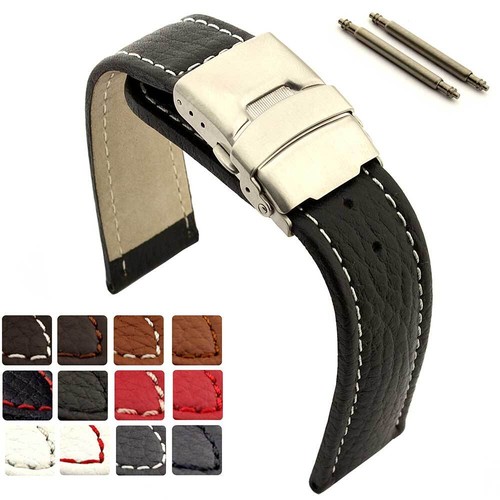 Genuine leather watch strap - leather,