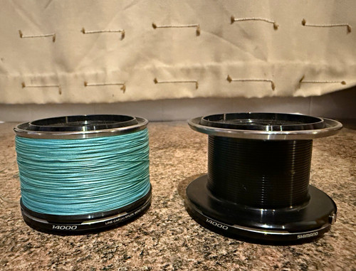 Shimano 14000 spare spools - 2x,