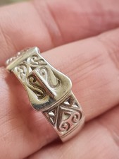 silver buckle ring