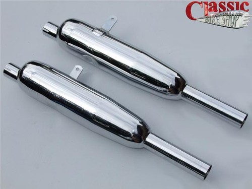 Pair triumph exhaust - of,
