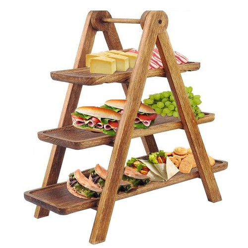 Tier wooden serving display - 3,