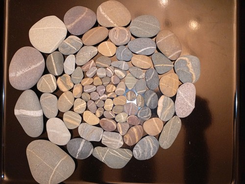 Nice striped colourful - , pebbles