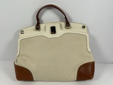 Furla Piper Cartella top handle bag in cream and brown leather