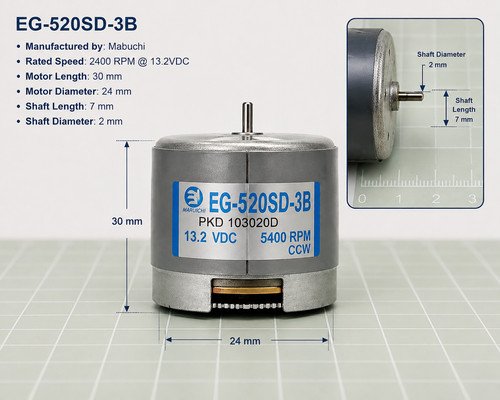 Mabuchi 520ed 2v dc - eg-520ed-3b,
