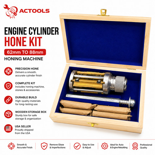 Cylinder engine hone - kit, 62mm