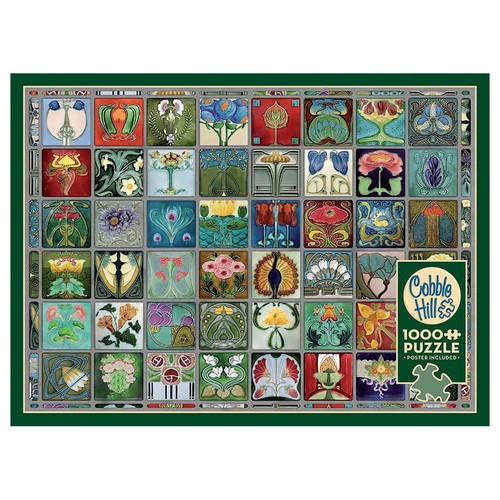 Cobble hill art nouveau tiles - art,