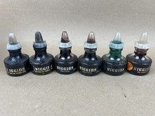 Assorted vintage Higgins fountain pen inks in small bottles