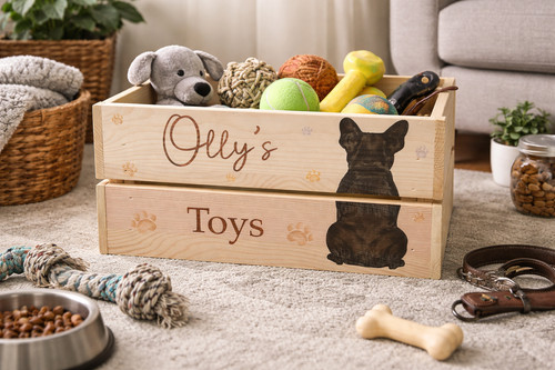 Personalised pet box dog - pet,