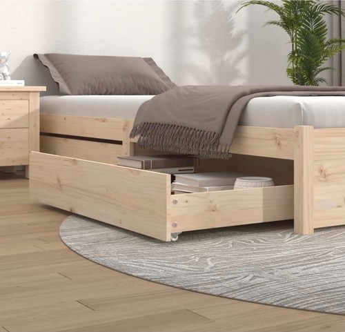 Bed drawers pcs solid wood - drawers, 2