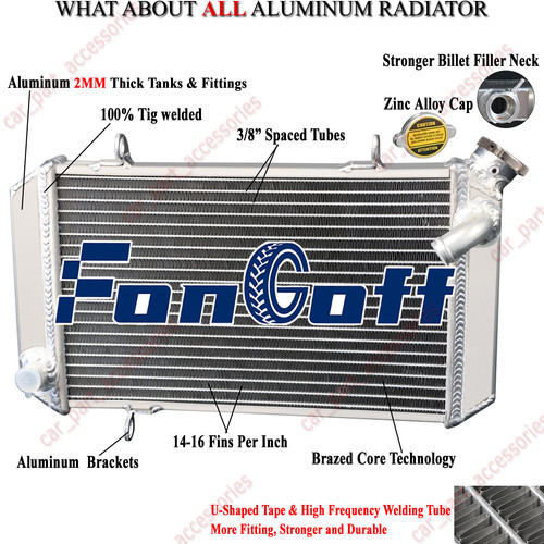 Aluminum motor radiator racing - aluminum,