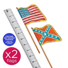2 X FLAGS 'Original Britains Style' US Civil War Armies (Quality) 1:32 Scale