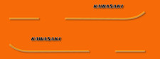 Kawasaki 125 KH A1 - Body Decals Stickers - 1977 1978 - Orange