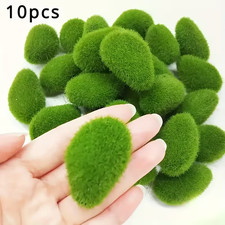 10PCS Artificial Moss Stones