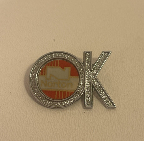 Vintage norton enamel pin - vintage,