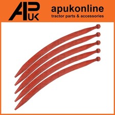 5x Tractor Front Loader Tine 680mm Conus 1 Curved Muck Silage Grab Fork Spike