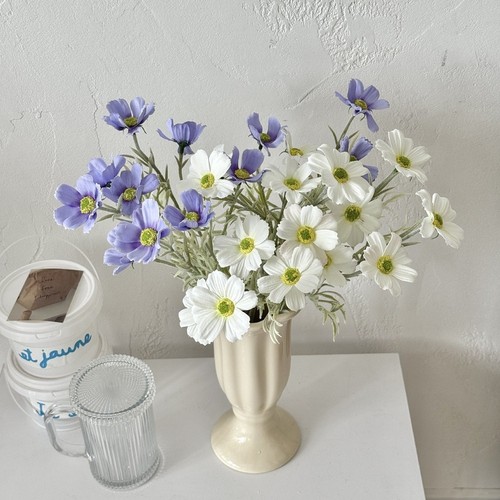 Silk daisy flower - silk, stems