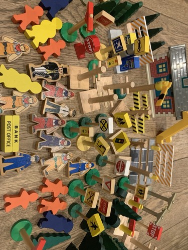 Wooden train set - wooden,