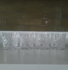 Set of 4 Thomas Webb crystal
