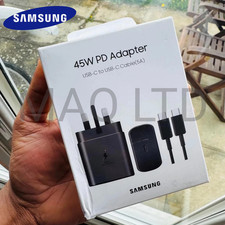 Samsung Galaxy Official 45W Super Fast Charger 2.0 with USB-C to C Data Cable