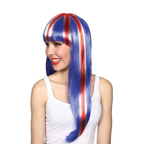 Union jack wig ladies - union,