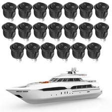Pack of 20 12V On/Off Toggle Switches for Car and Boat Electrical Projects