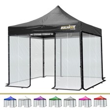 BULHAWK® 3x3m Commercial Heavy Duty Pop Up Gazebo Waterproof with Clear Sides