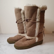 Ugg Australia Boots UK 7 W9 Womens Nightfall #5359 Boho Tall Shearling Beads