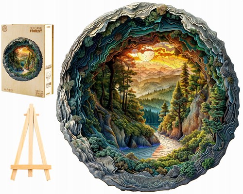Wooden puzzles 300pc large - wooden,