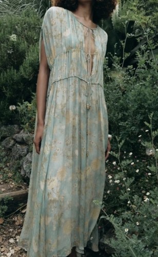 Zara midi floral - midi, dress