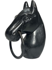 Black Horse Head Statue Ring