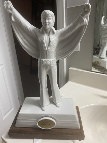 Elvis presley white ceramic - elvis,