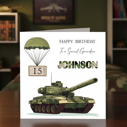Personalised tank birthday - tank,